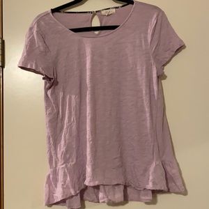 Lilac short sleeve top